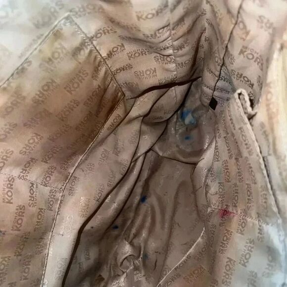 Michael Kors Monogram Sequin Brown/GoldTote - Picture 6 of 11